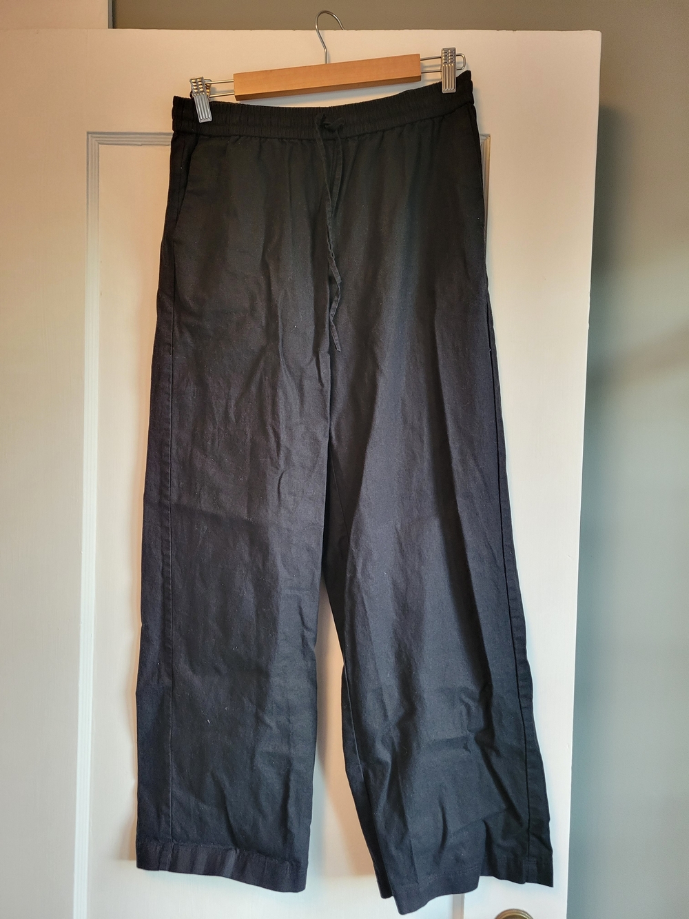J. Crew Factory Women's Black Linen Pants